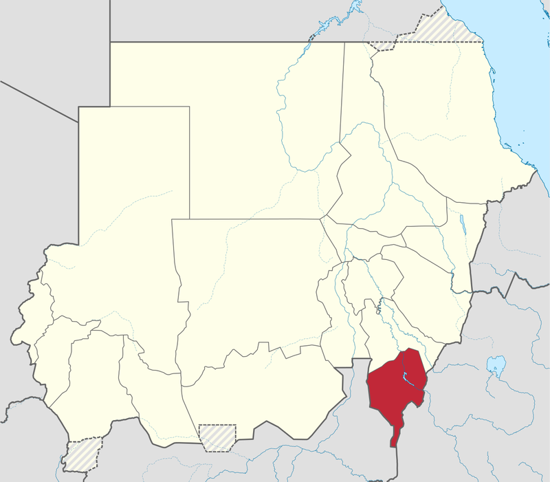 Blue Nile State Map