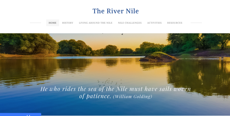 The River Nile website image and link